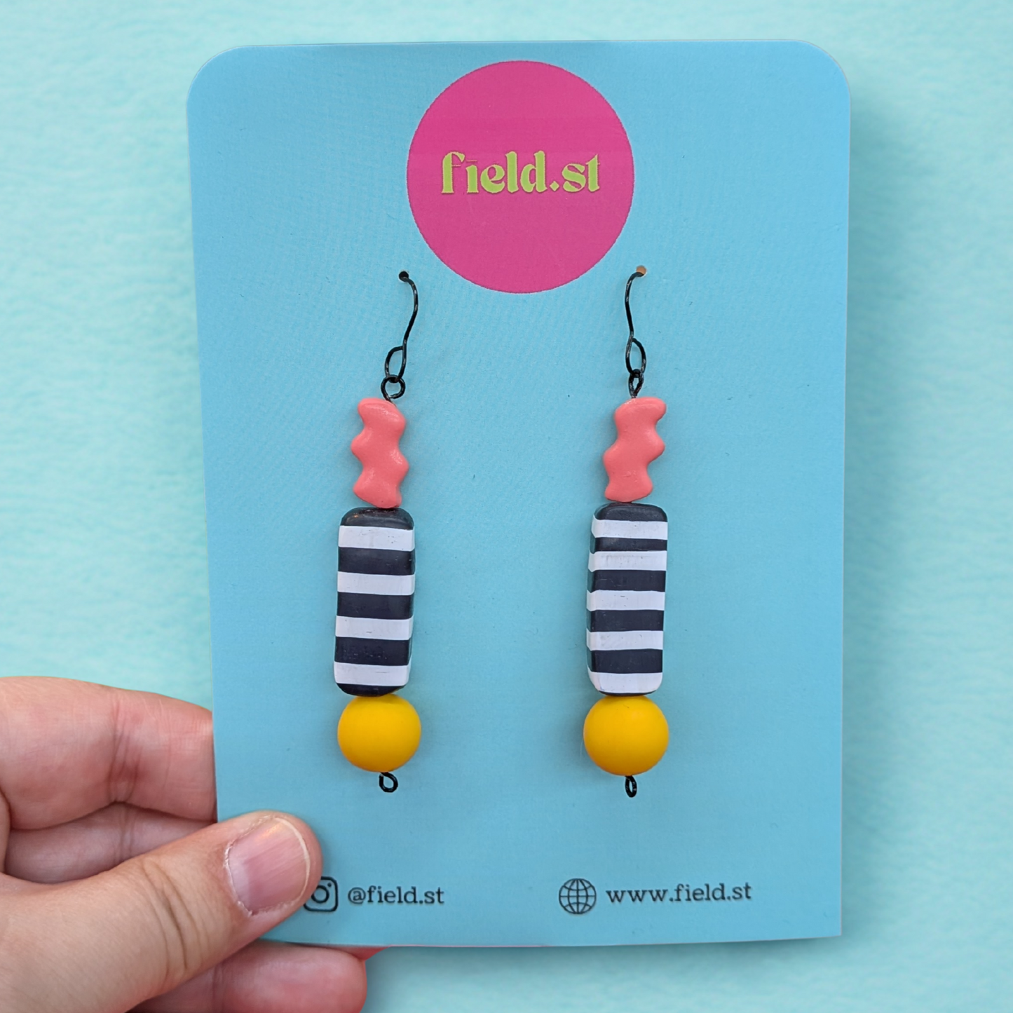 Memphis beaded earrings
