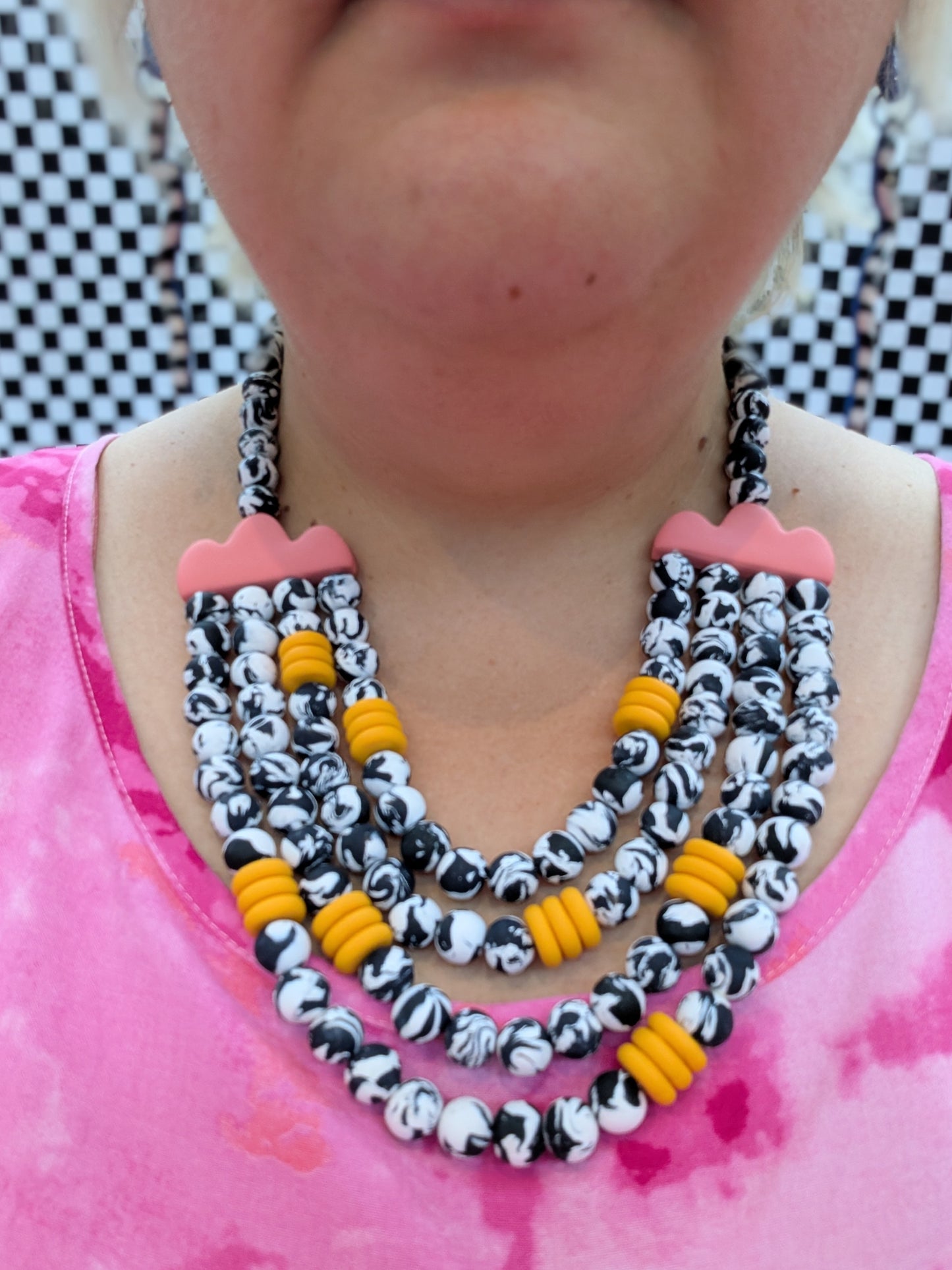 Cloudburst Necklace – Memphis Marbled Edition