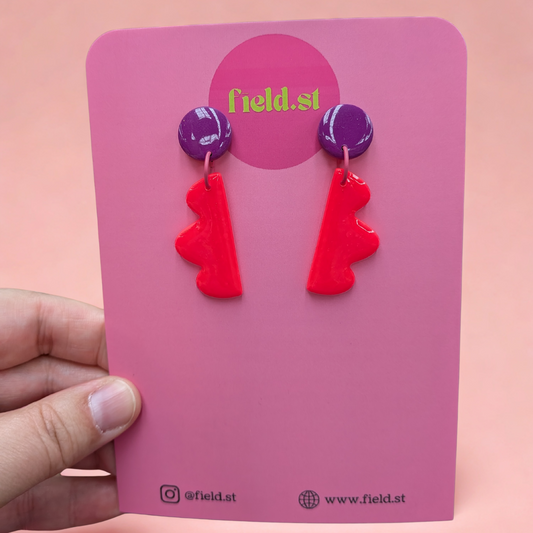 Medium Colour block Earrings