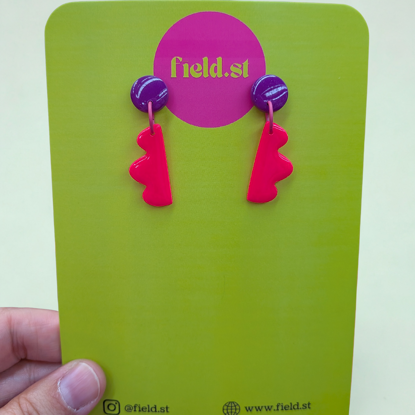 Small Colour block Earrings